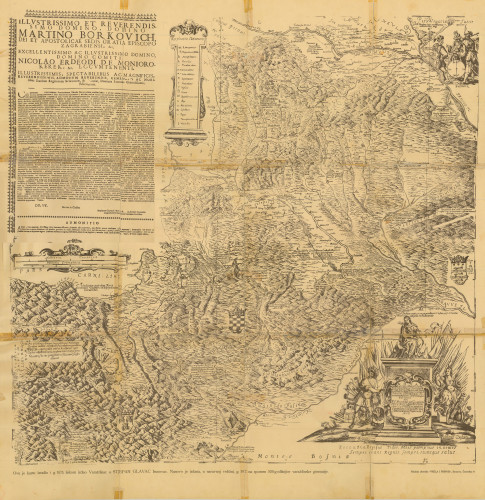 HRVATSKA, SLAVONIJA – opća karta, 1673., faksimil