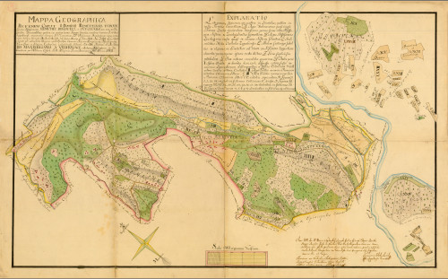 ZAGREB, REMETE, BUKOVAC – plan posjeda, 1801., rukopis u boji