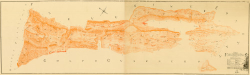 RIJEKA, BAKARSKI ZALJEV – topografska karta, 1778. - 1779., faksimil